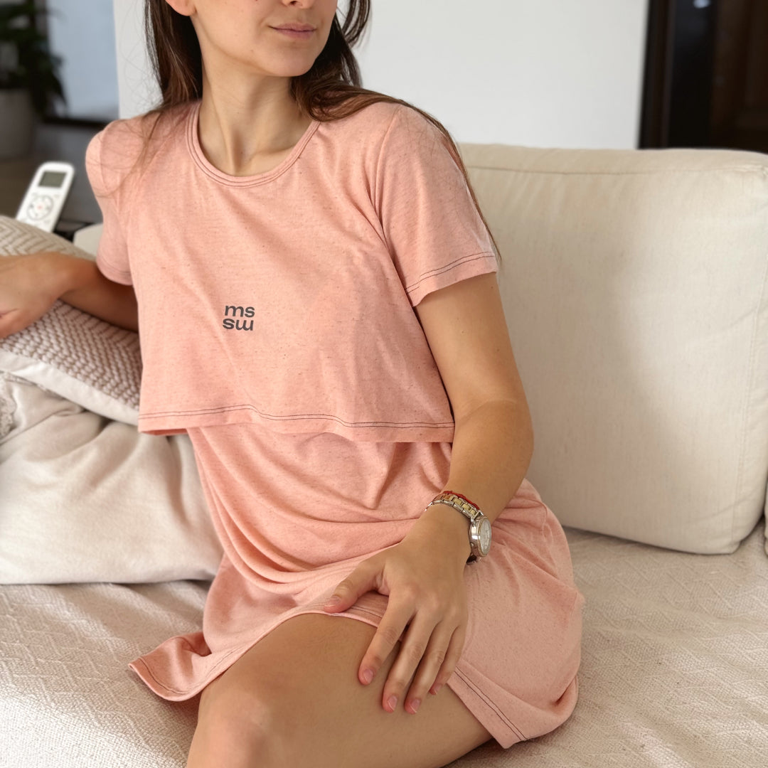 Camisón Caetana Salmón