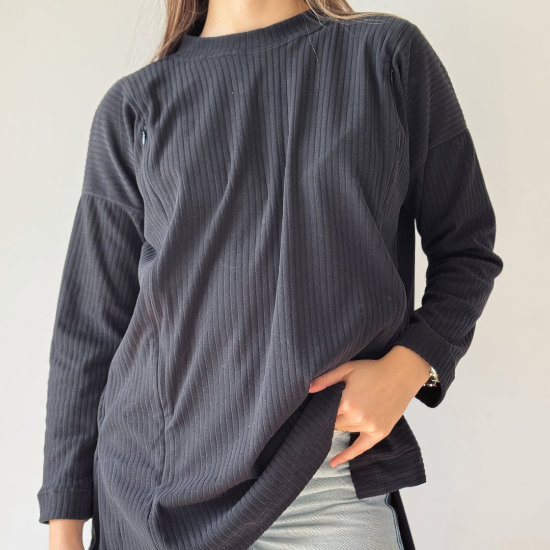 Sweater Lactancia Lupe Negro