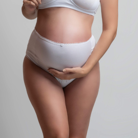 bombacha maternal blanca